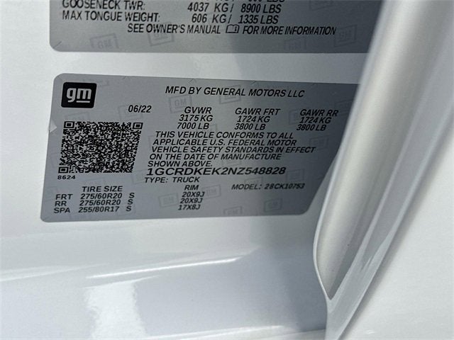 2022 Chevrolet Silverado 1500 LT (2FL)