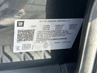 2021 Chevrolet Tahoe Z71