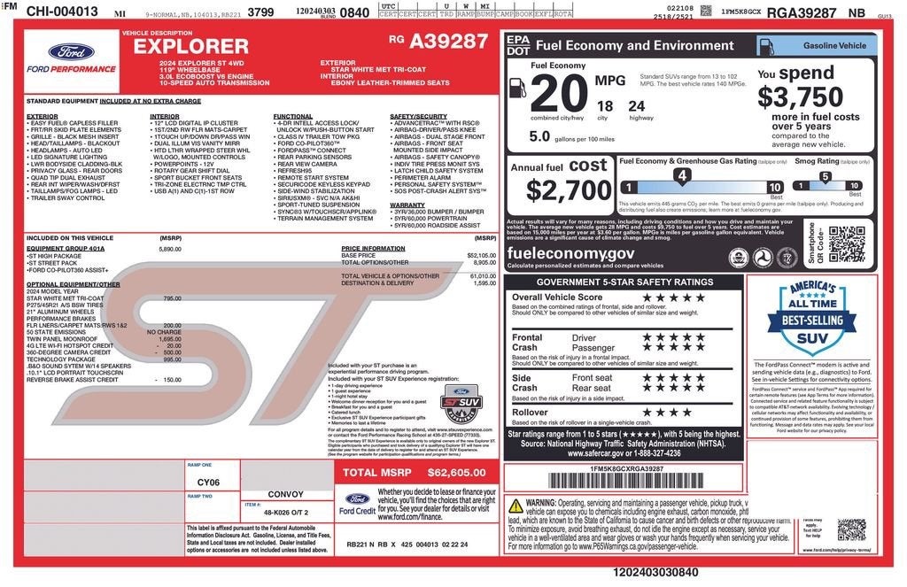 2024 Ford Explorer ST