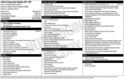 2024 Chevrolet Malibu RS