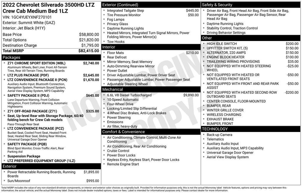 2022 Chevrolet Silverado 3500 HD LTZ