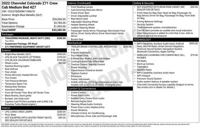 2022 Chevrolet Colorado Z71