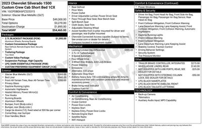 2023 Chevrolet Silverado 1500 Custom