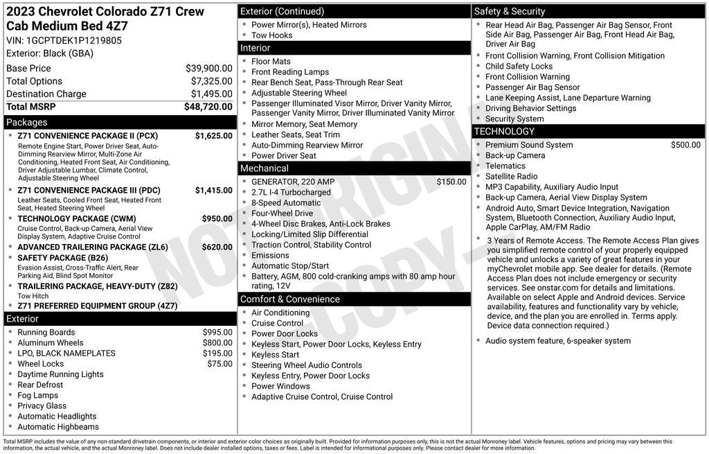 2023 Chevrolet Colorado Z71