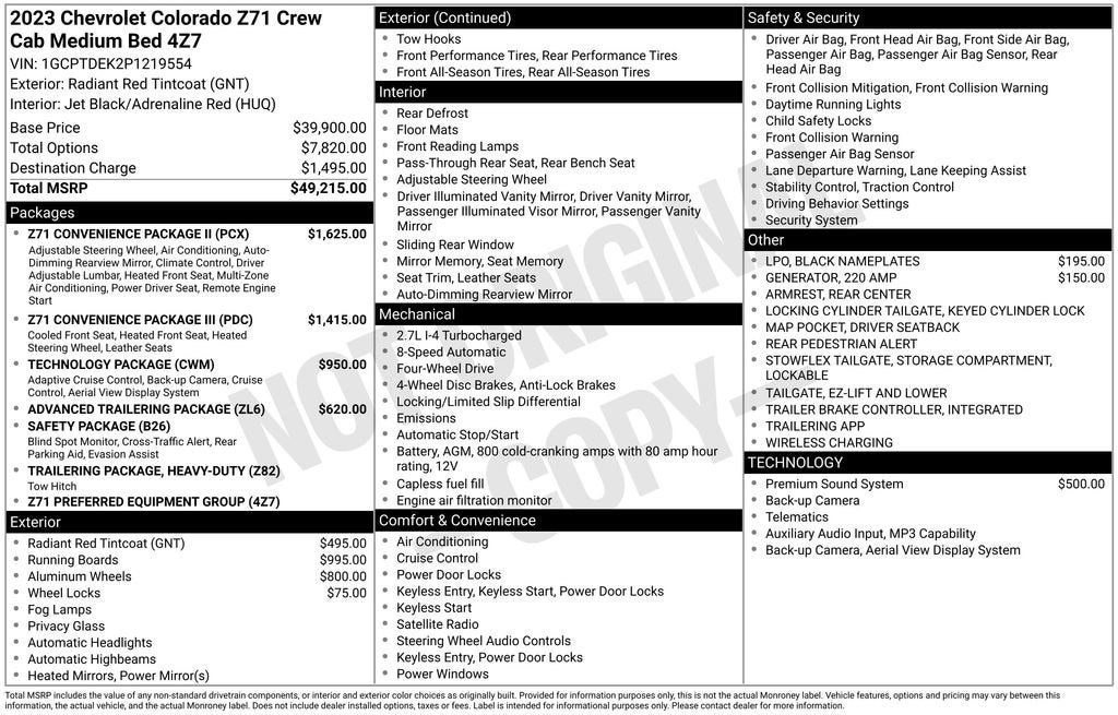 2023 Chevrolet Colorado Z71