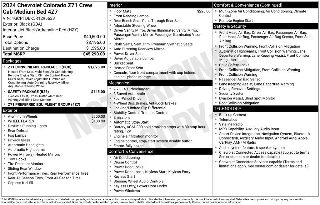 2024 Chevrolet Colorado Z71