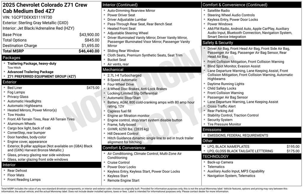 2025 Chevrolet Colorado Z71