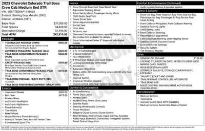 2023 Chevrolet Colorado Trail Boss