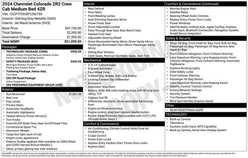 2024 Chevrolet Colorado ZR2