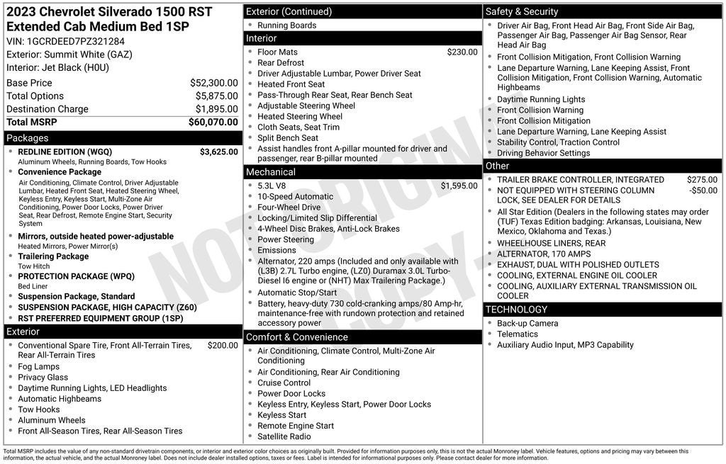 2023 Chevrolet Silverado 1500 RST