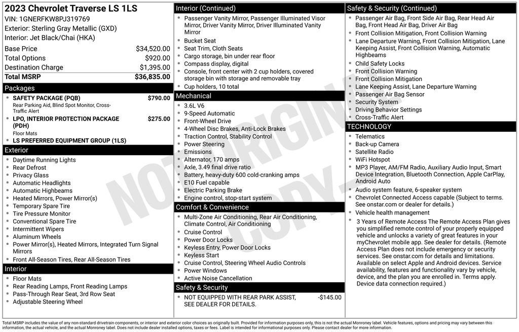 2023 Chevrolet Traverse LS