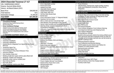 2024 Chevrolet Traverse LT