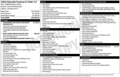 2023 Chevrolet Traverse LT Cloth