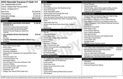 2023 Chevrolet Traverse LT Cloth