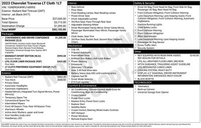 2023 Chevrolet Traverse LT Cloth