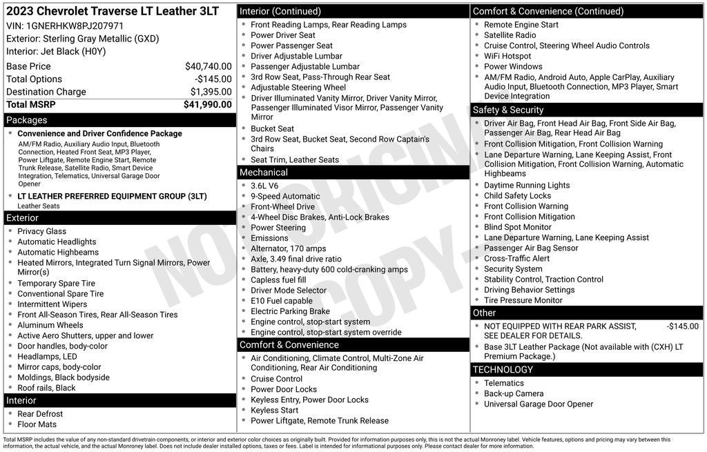 2023 Chevrolet Traverse LT Leather