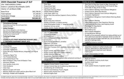 2025 Chevrolet Traverse LT