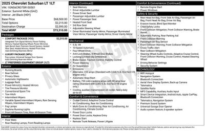 2025 Chevrolet Suburban LT