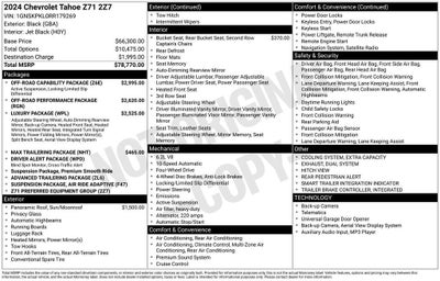 2024 Chevrolet Tahoe Z71