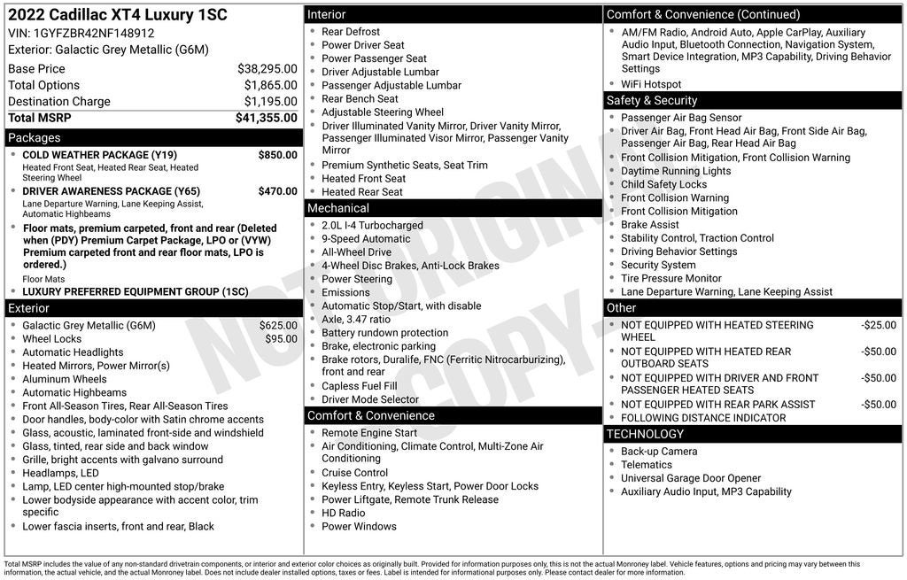 2022 Cadillac XT4 Luxury