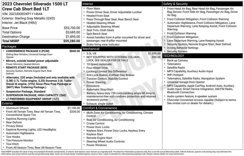 2023 Chevrolet Silverado 1500 LT