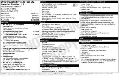 2026 Chevrolet Silverado 1500 LTZ