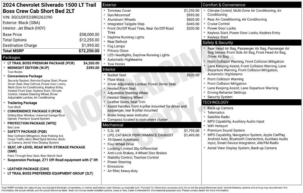 2024 Chevrolet Silverado 1500 LT Trail Boss