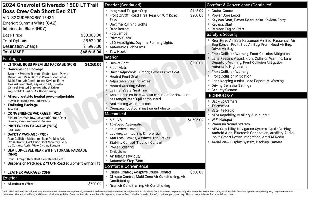 2024 Chevrolet Silverado 1500 LT Trail Boss