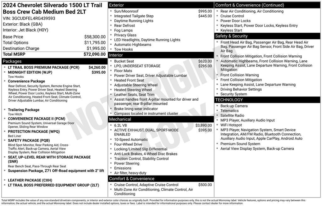 2024 Chevrolet Silverado 1500 LT Trail Boss