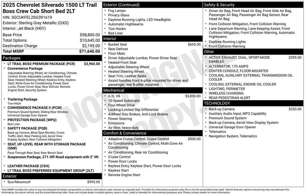 2025 Chevrolet Silverado 1500 LT Trail Boss