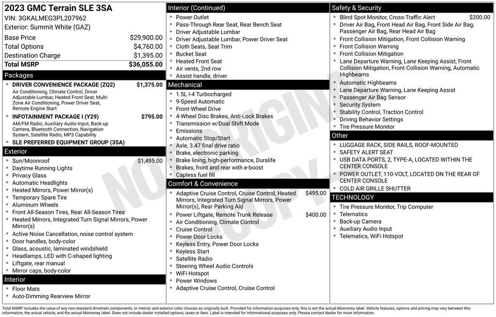 2023 GMC Terrain SLE