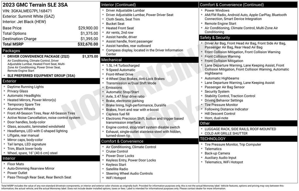 2023 GMC Terrain SLE