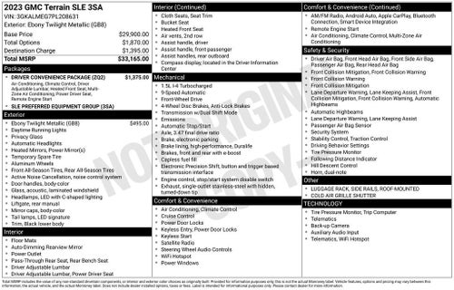 2023 GMC Terrain SLE