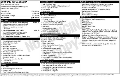 2024 GMC Terrain SLE