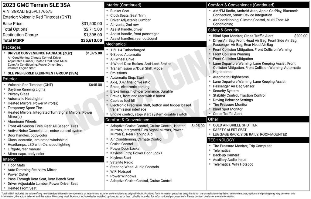 2023 GMC Terrain SLE