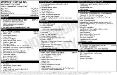 2022 GMC Terrain SLE