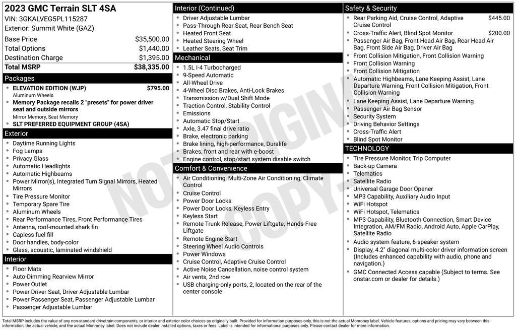 2023 GMC Terrain SLT