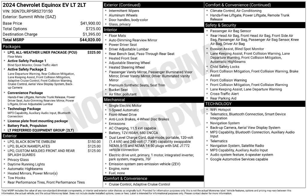 2024 Chevrolet Equinox EV 2LT