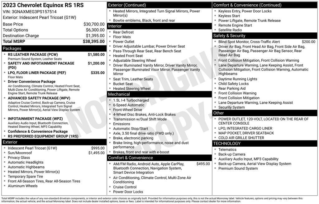 2023 Chevrolet Equinox RS