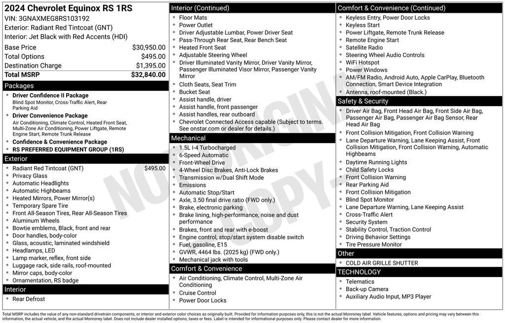 2024 Chevrolet Equinox RS
