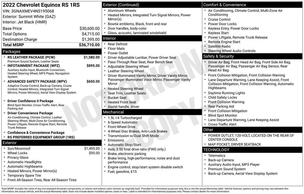 2022 Chevrolet Equinox RS