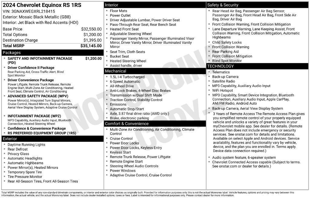 2024 Chevrolet Equinox RS