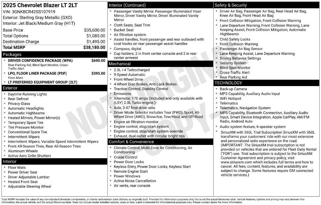 2025 Chevrolet Blazer 2LT