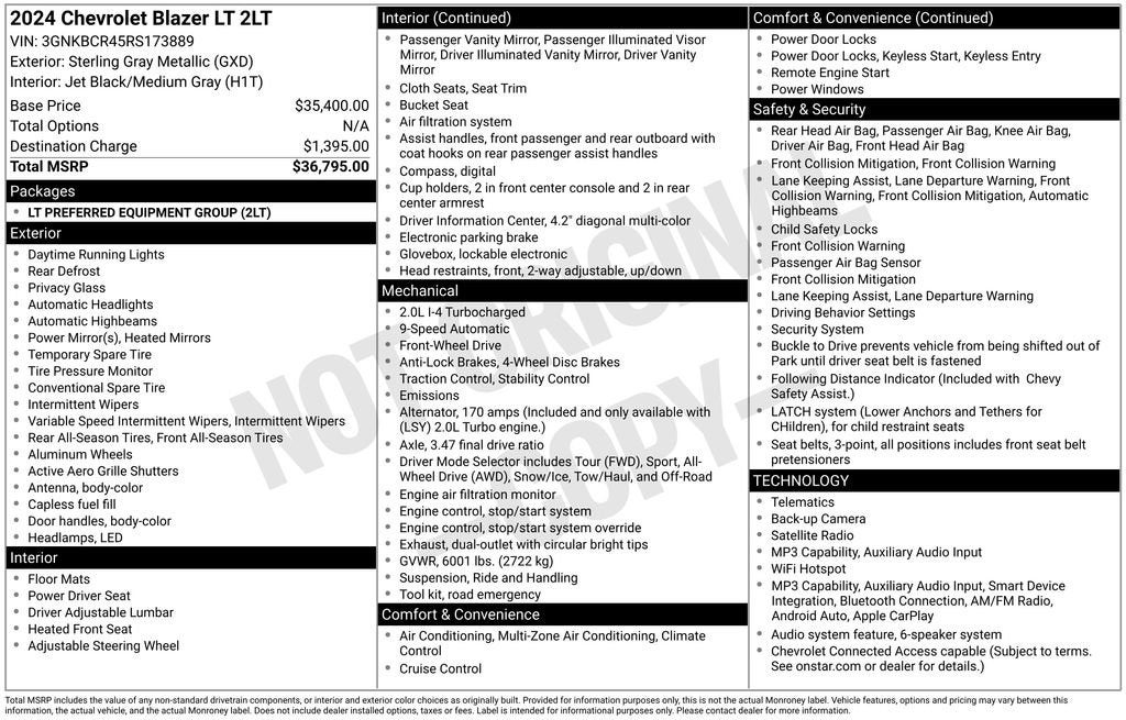 2024 Chevrolet Blazer 2LT