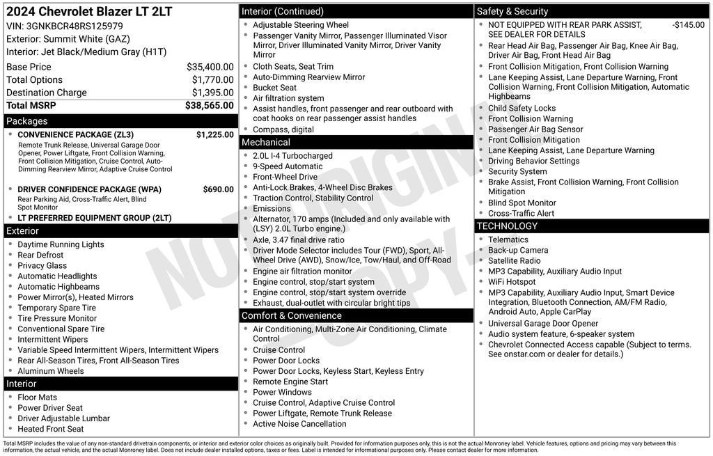 2024 Chevrolet Blazer 2LT