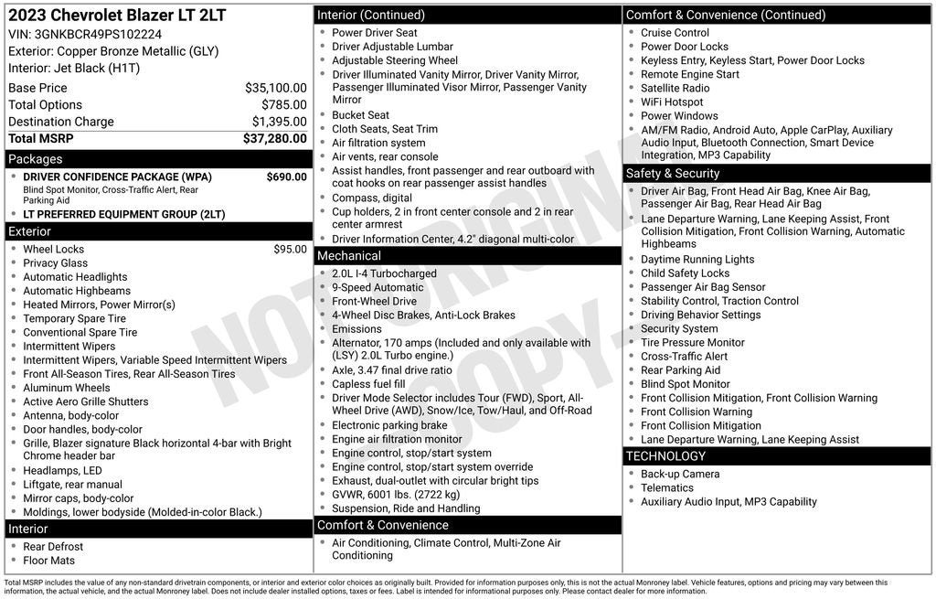 2023 Chevrolet Blazer 2LT