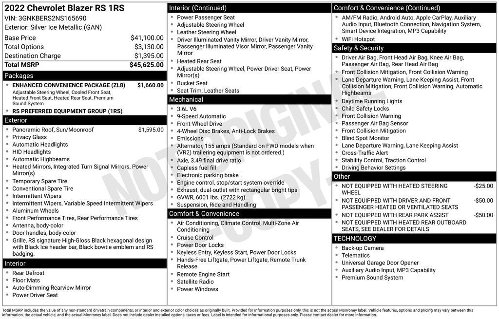 2022 Chevrolet Blazer RS