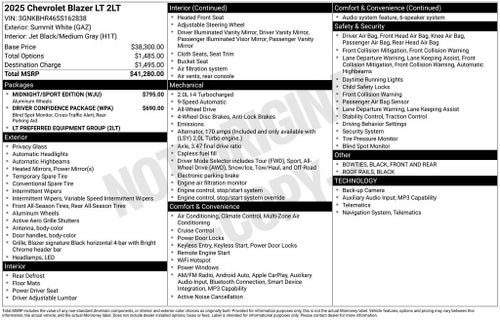 2025 Chevrolet Blazer 2LT