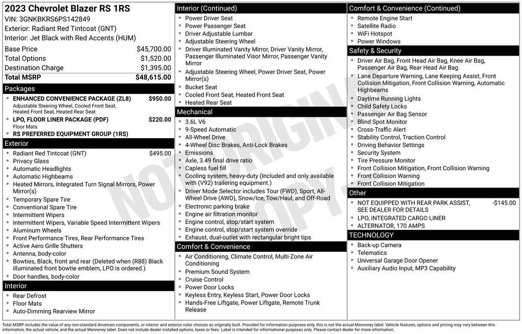 2023 Chevrolet Blazer RS