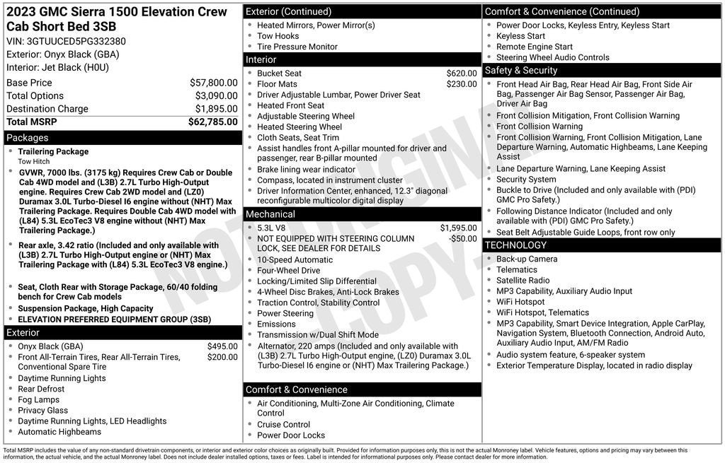 2023 GMC Sierra 1500 Elevation